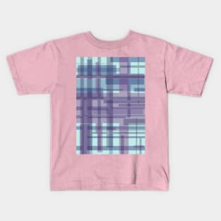 Pastel Blurred Geometric Pattern Kids T-Shirt